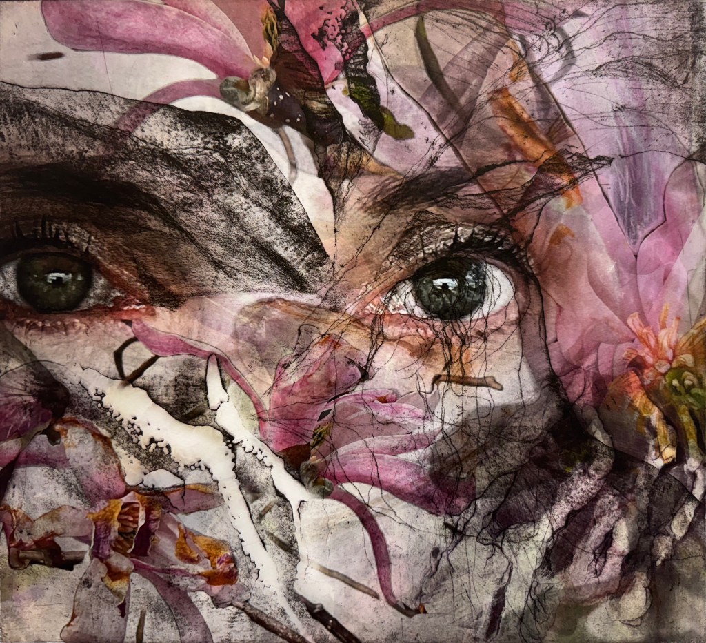 Watched, 2025 

Digital print on Somerset with intaglio 

16 ¼” x 14 ½" 